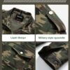 Pursky Men's Military Jacket Casual Washed Cotton Hooded Can...