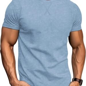 LOGEEYAR Men's Athletic Washed T-Shirts Basic Crew Neck Tees...