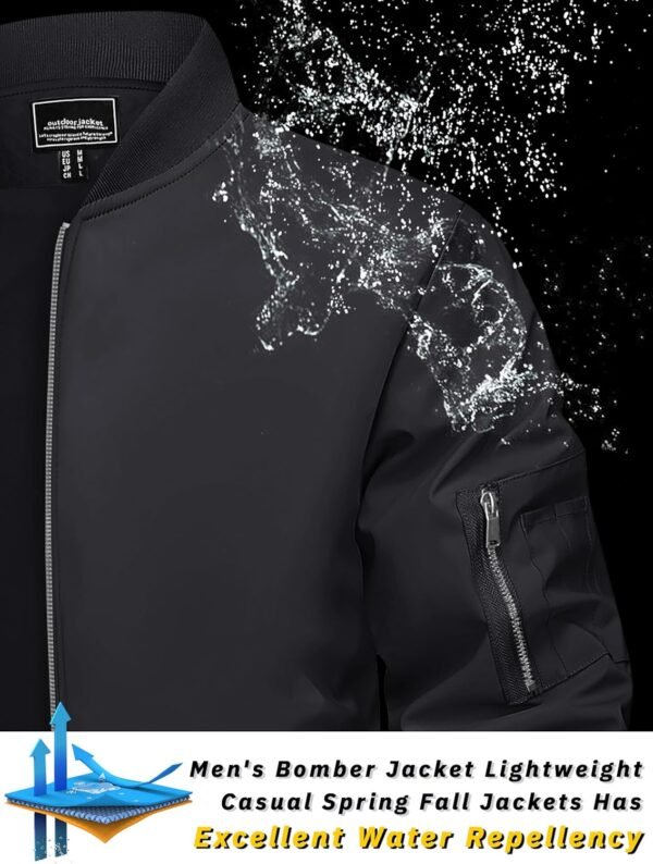 TACVASEN Men's Bomber Jacket Lightweight Casual Spring Fall ...
