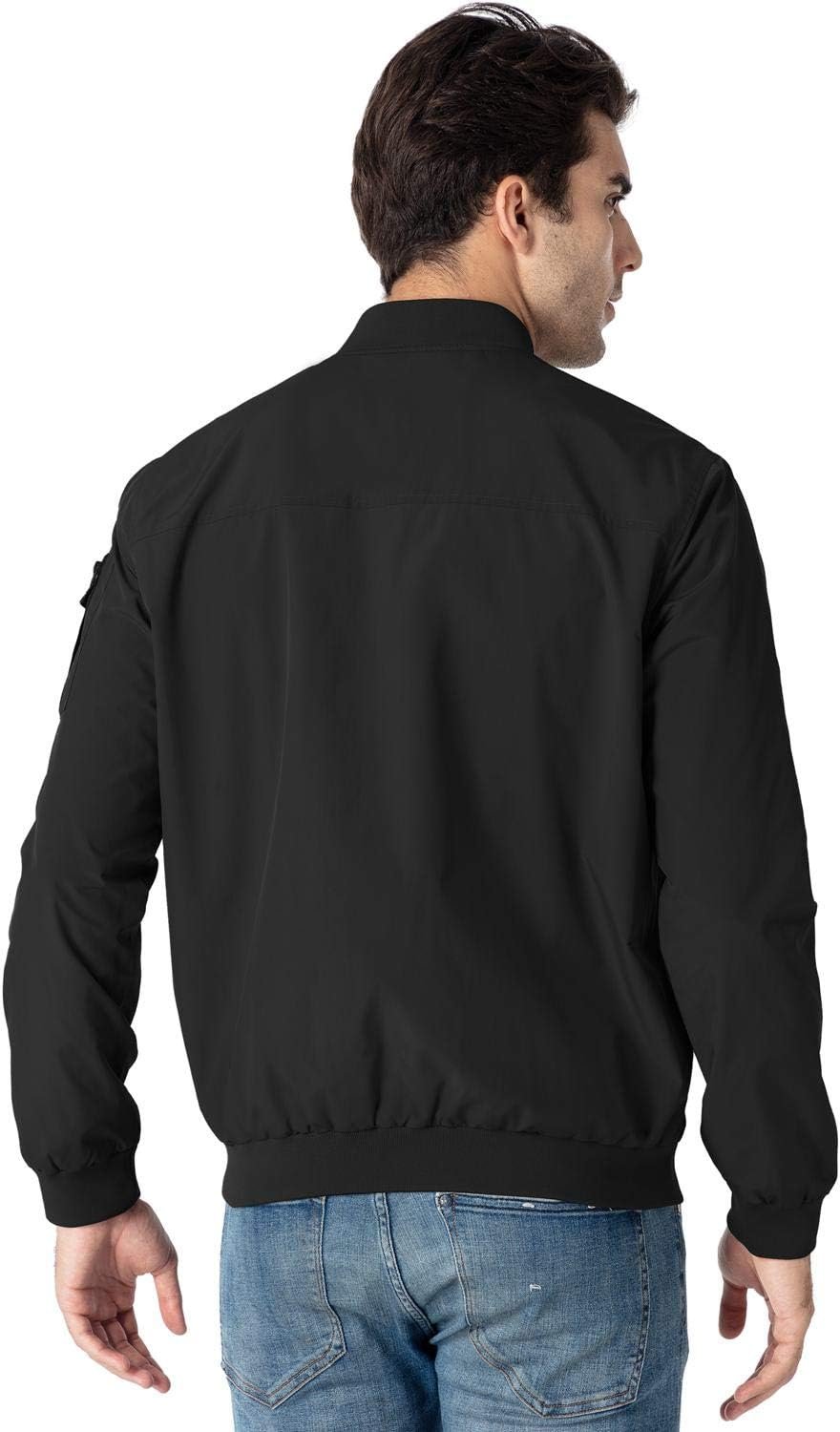 Rdruko Men's Lightweight Bomber Jacket Causal Fashion Stylis... - Image 2