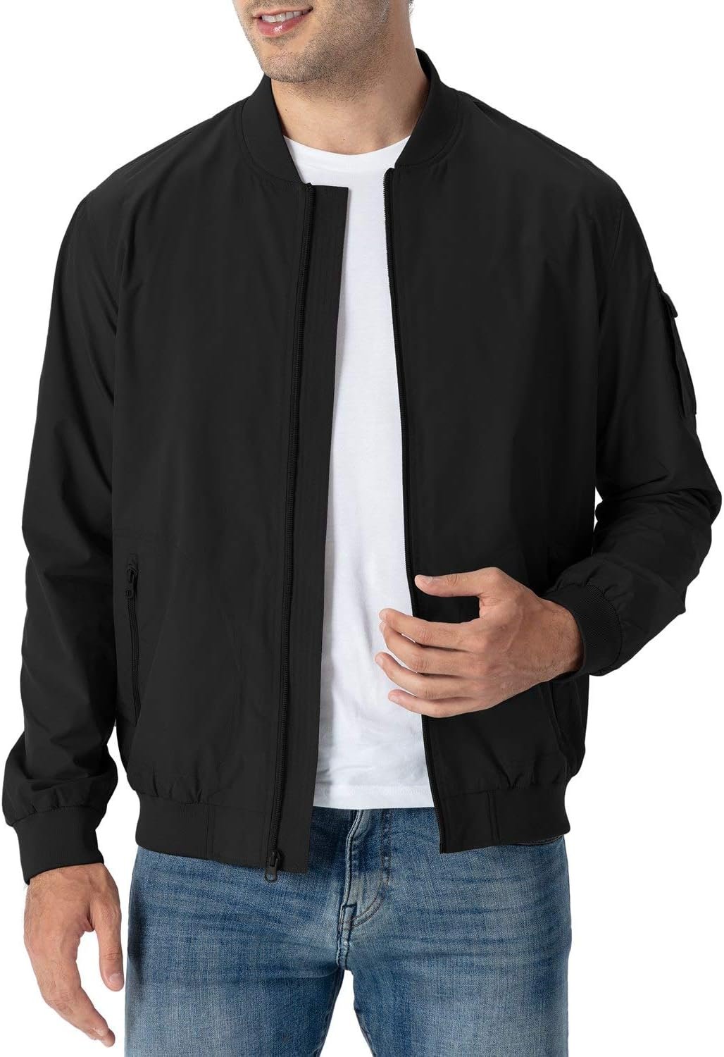 Rdruko Men's Lightweight Bomber Jacket Causal Fashion Stylis... - Image 3