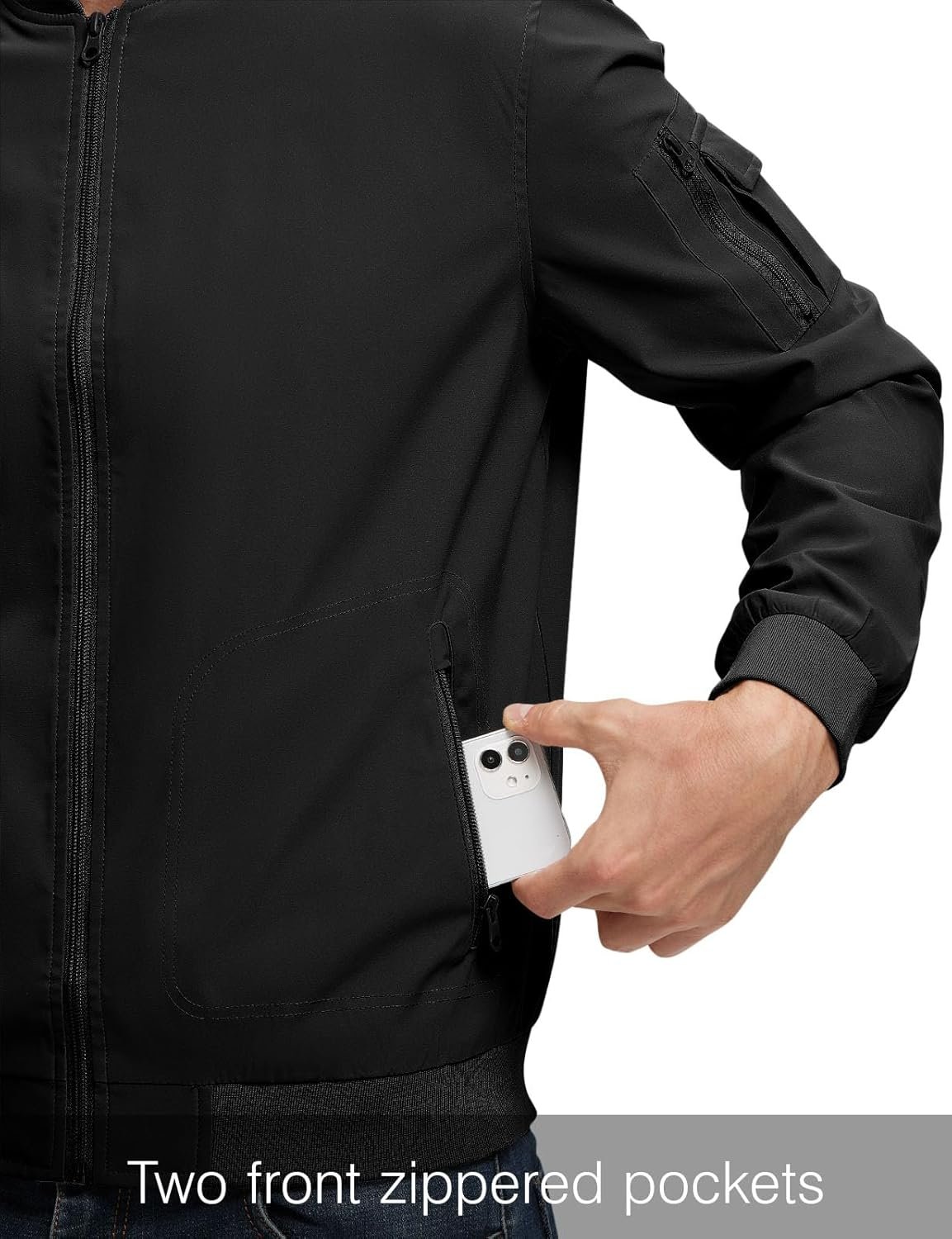 Rdruko Men's Lightweight Bomber Jacket Causal Fashion Stylis... - Image 6