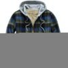 Men's Cotton Plaid Shirts Jacket Fleece Lined Flannel Shirts...