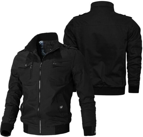 Oymyakon Men's Casual Military Jacket Stand Collar Jackets C...
