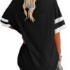 Fisoew Womens Oversized Tees Loose T Shirts Half Sleeve Crew...