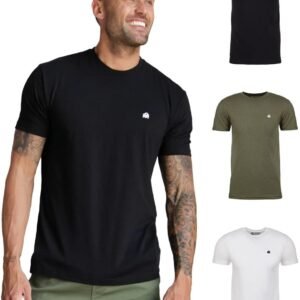 INTO THE AM Mens T Shirt with Logo - Short Sleeve Crew Neck ...