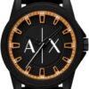 AX Armani Exchange Chronograph Watch for Men with Leather, S...