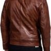 Mens Leather Jacket - Real Lambskin Classic Vintage Style Le...