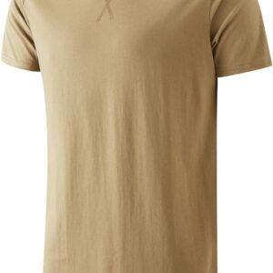 KLIEGOU Mens 100 Cotton Hipster Hip Hop Longline Crewneck T-...