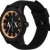 AX Armani Exchange Chronograph Watch for Men with Leather, S...