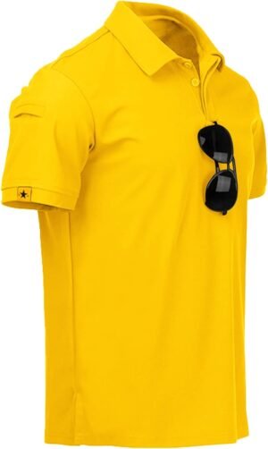 ZITY Mens Polo Shirt Short Sleeve Sports Tactical T-Shirt At...