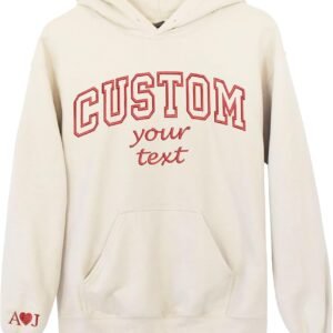 Custom Embroidered Hoodies for Women, Personalized Unisex Sw...