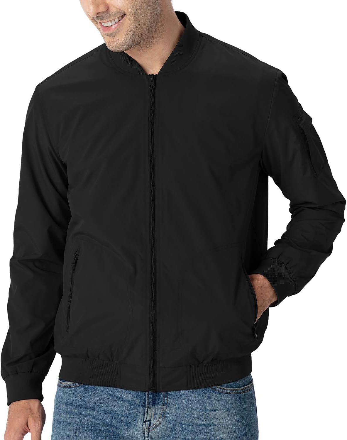 TBMPOY Men's Lightweight Bomber Jackets Light Windbreaker Ca... - Image 7
