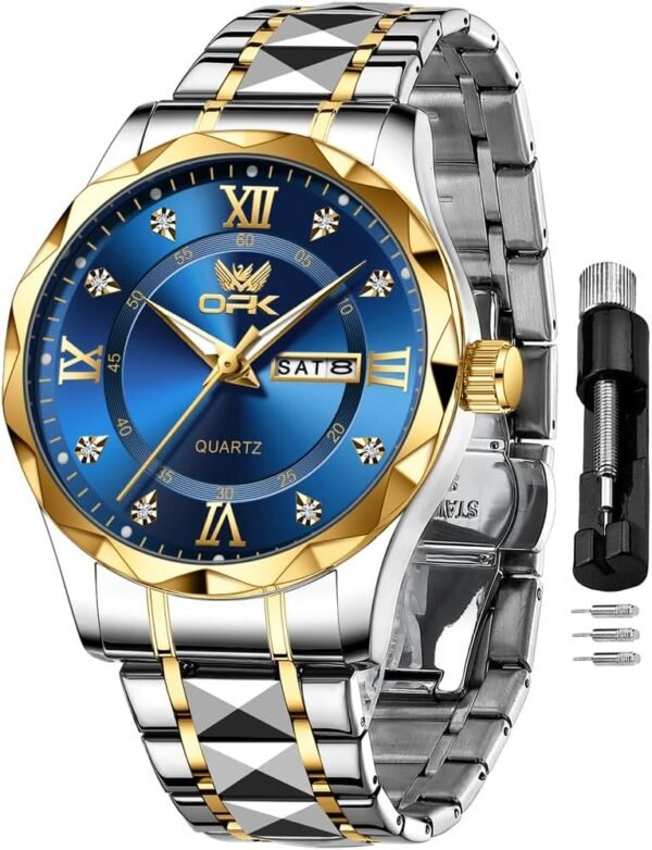 OPK Watches for Men Diamond Roman Analog Mens Watches Waterp...