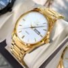 OLEVS Mens Gold Watches Waterproof Stainless Steel Lightweig...