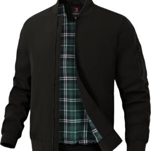 TBMPOY Men's Bomber Jackets Lightweight Light Windbreaker Ca...