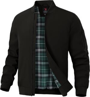 TBMPOY Men's Bomber Jackets Lightweight Light Windbreaker Ca...