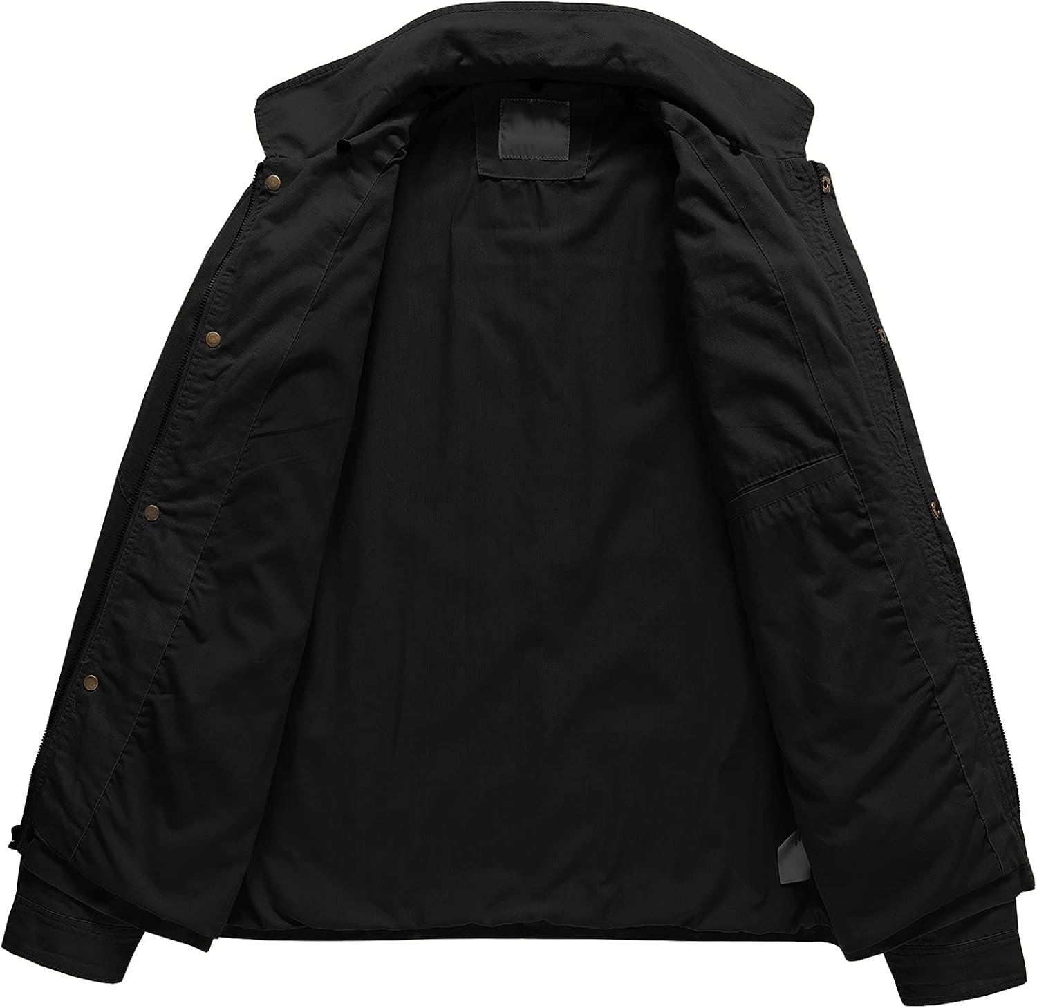 Pursky Men's Canvas Cotton Military Casual Field Jacket Oute... - Image 4