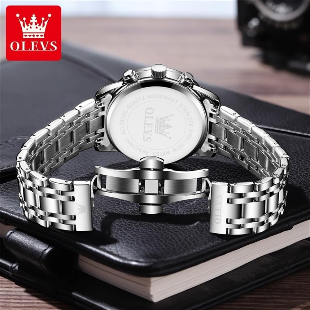 OLEVS Men Multifunction Watch, Multi Dial Waterproof Luminou... - Image 6