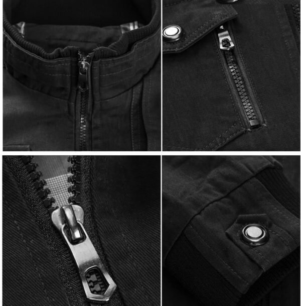Oymyakon Men's Casual Military Jacket Stand Collar Jackets C...