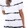 Lunivop Womens Tops Casual V Neck Short Sleeve Solid Color B...