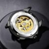 OLEVS Gold Watches for Men Luxury Automatic Dragon Skeleton ...