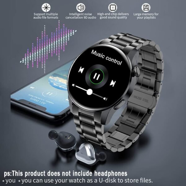 FILIEKEU Bluetooth Calls Smart Watch Men Women Heart Rate Sl... - Image 6