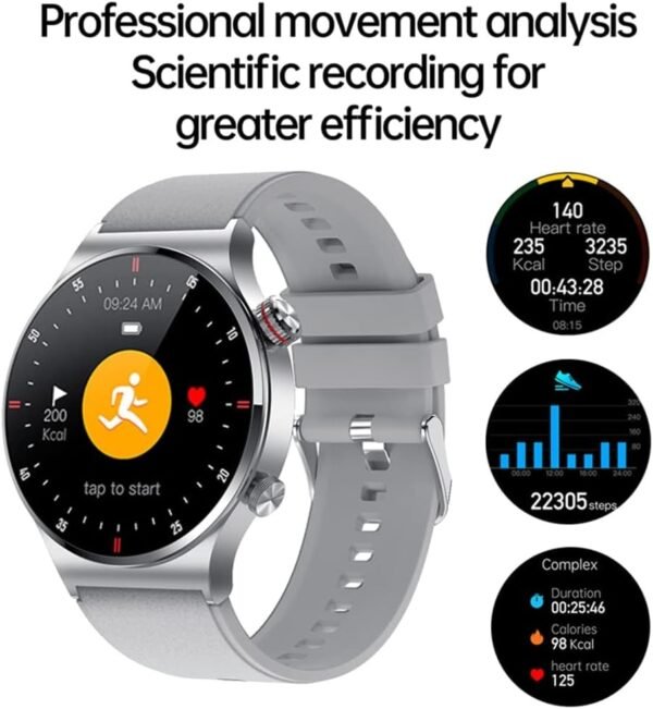 FILIEKEU Bluetooth Calls Smart Watch Men Women Heart Rate Sl... - Image 5