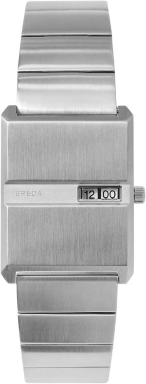 Breda 'Pulse' Stainless Steel Bracelet Watch