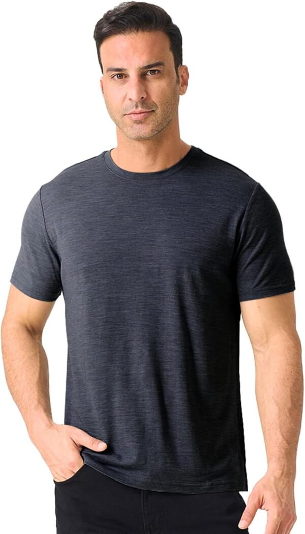 Merino Protect 100% Merino Wool T Shirts for Men Odor Resist...