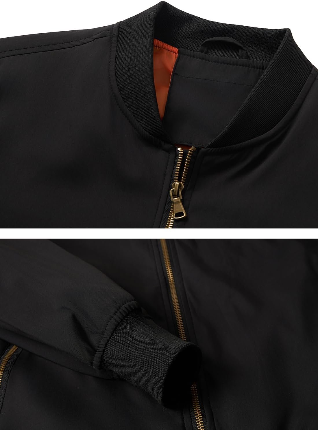 HOOD CREW Men’s Bomber Jacket Lightweight Casual Stylish Spr... - Image 4