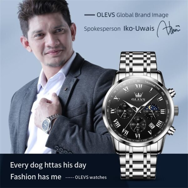 OLEVS Men Multifunction Watch, Multi Dial Waterproof Luminou...