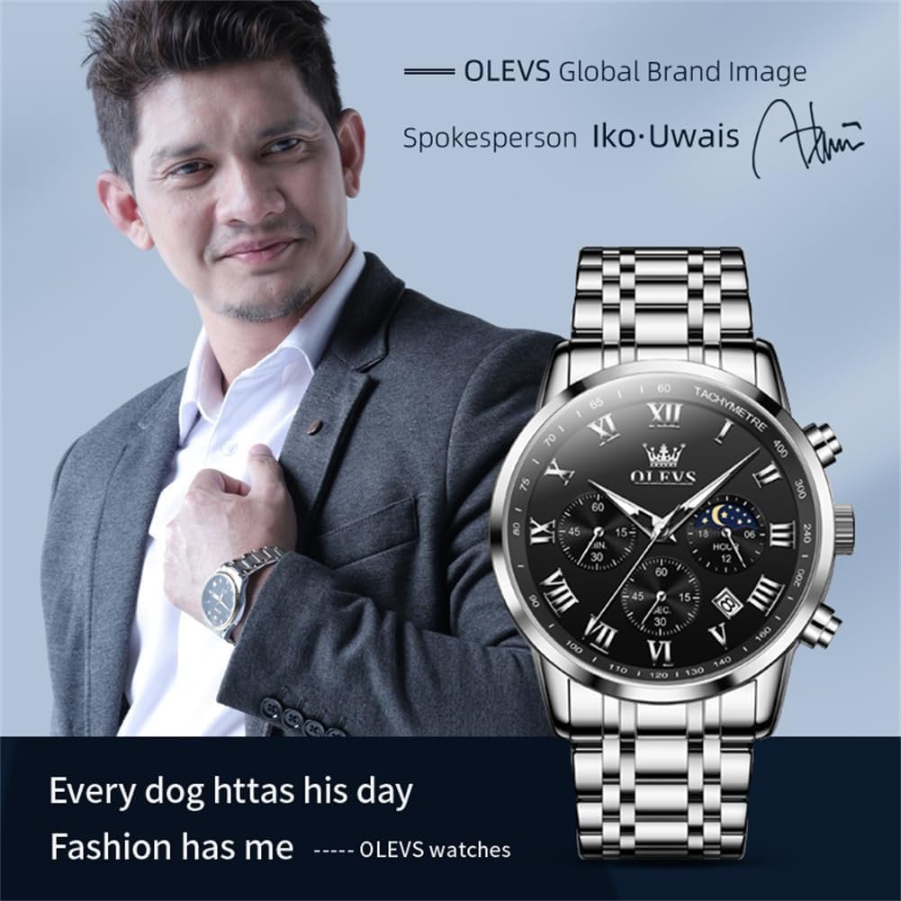 OLEVS Men Multifunction Watch, Multi Dial Waterproof Luminou... - Image 5