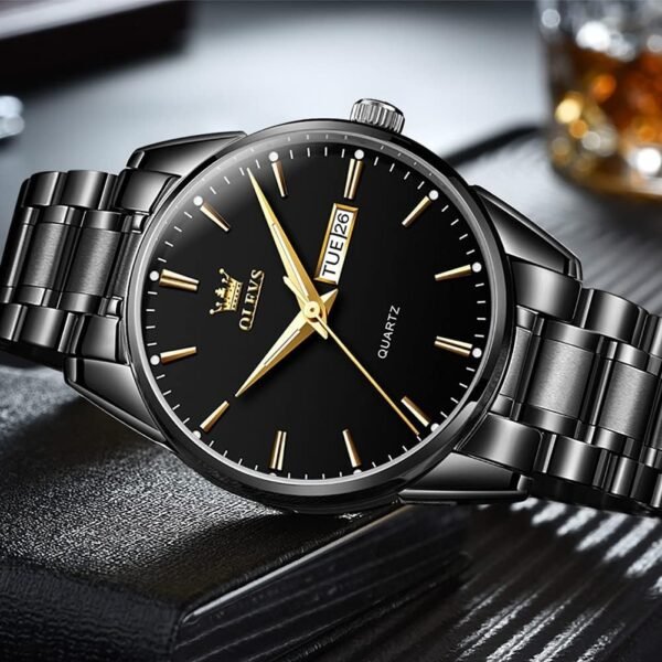 OLEVS Classic Men Watches with Date,Stainless Steel Man Watc...