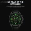 NAVIFORCE Sport Watches for Men Analog Quartz Chronograph Le...
