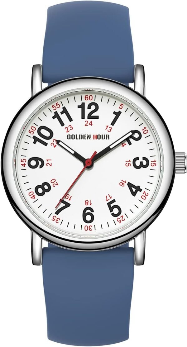 GOLDEN HOUR Waterproof Nurse Watch for Medical Professionals...