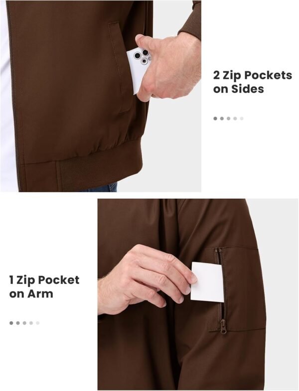 TBMPOY Men's Bomber Jackets Lightweight Light Windbreaker Ca...