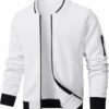 Mens Casual Jacket Lightweight Jacket Varsity Coat