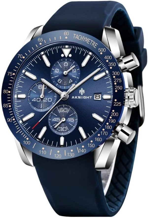 BENYAR AKNIGHT Mens Watches 45mm Big Face Waterproof Analog ...
