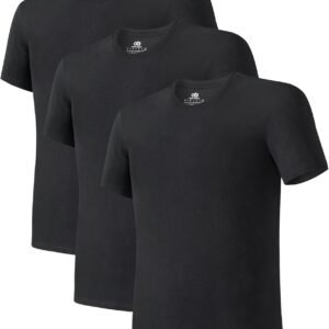 DAVID ARCHY Men's Undershirt Cotton Sorona Blended Moisture-...