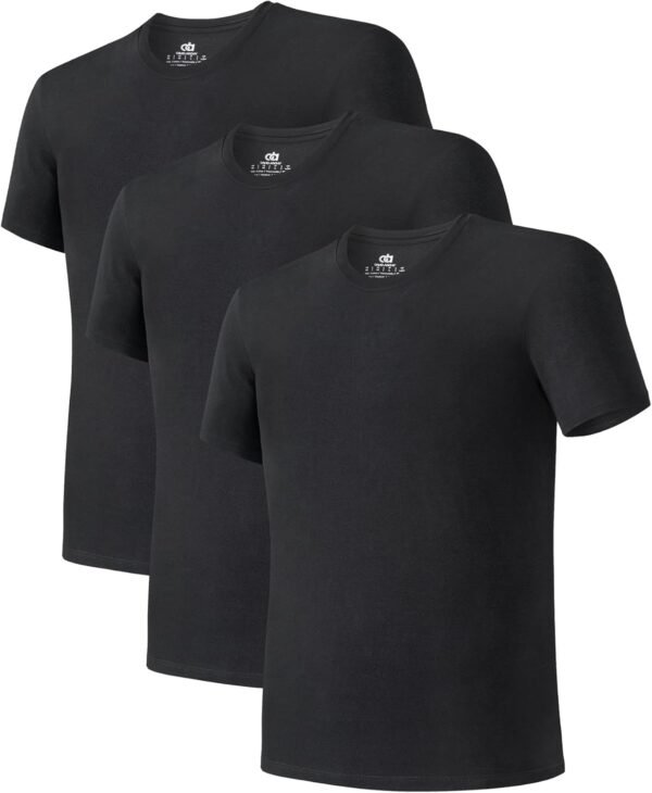 DAVID ARCHY Men's Undershirt Cotton Sorona Blended Moisture-...