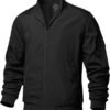 TLZC Men's Fashion Bomber Jacket Lightweight Track Windbreak...