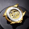 OLEVS Gold Watches for Men Luxury Automatic Dragon Skeleton ...