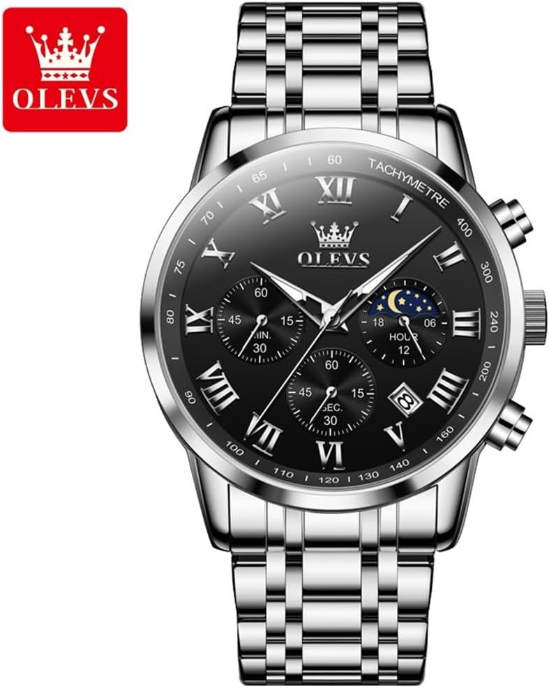 OLEVS Men Multifunction Watch, Multi Dial Waterproof Luminou... - Image 9
