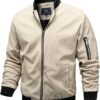 TLZC Men's Lightweight Bomber Jacket Windbreaker Slim Fit Ac...