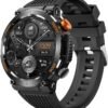 Men Military Intelligent Watch 1.46 inch HD LED Flashlight C...