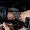 BENYAR Mens Watches Quartz Movement Chronograph Leather Stra...