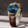 OLEVS Amazon Watches,Brown Leather Watch for Men,Men Day Dat...