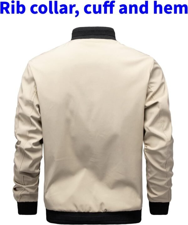 TLZC Men's Lightweight Bomber Jacket Windbreaker Slim Fit Ac...