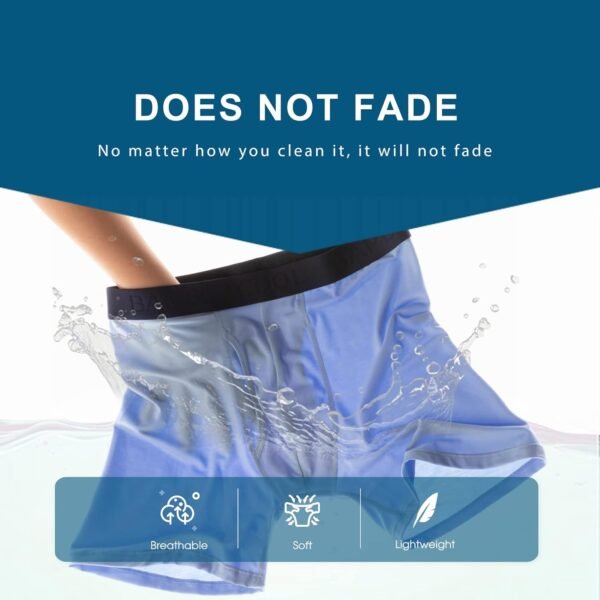 BAMBOO COOL Men's Underwear Boxer Briefs Fly with Built-in 3...